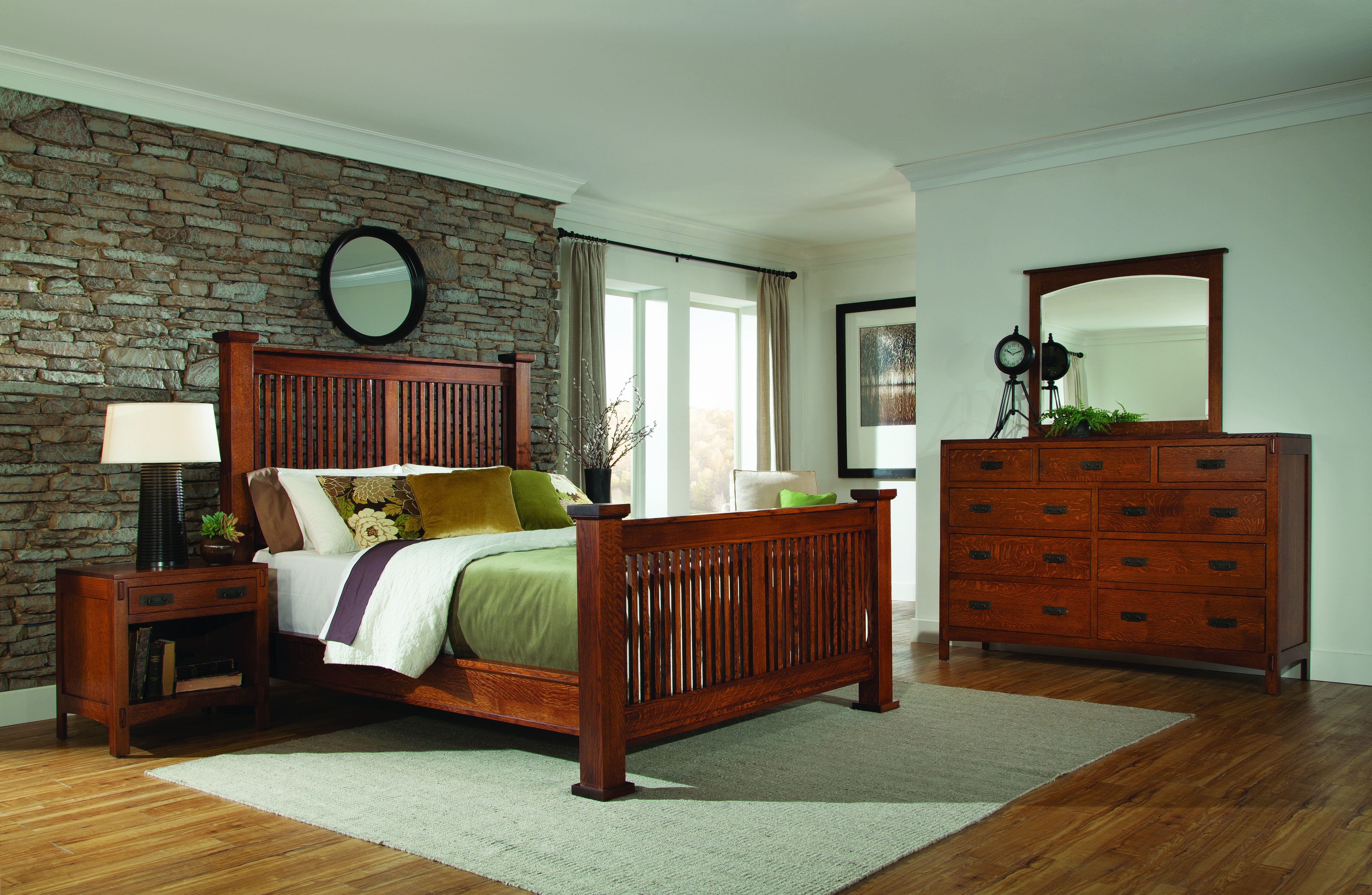 Bassett mission deals style bedroom furniture